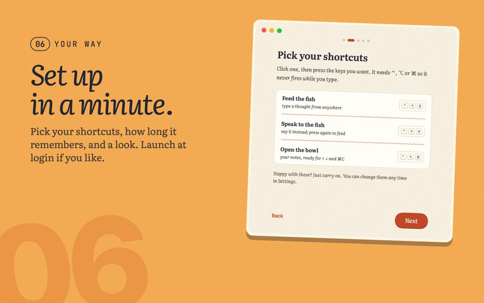 Gulp's settings page.